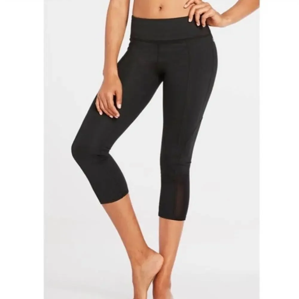 Fabletics Buffy Capri Cropped Leggings Black SZ XXS NWT